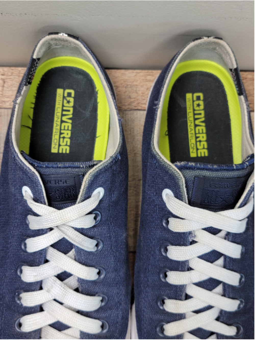 Converse 12 Chuck Taylor II Low Top Ox Dark Blue Canvas Sneakers All Star CTAS - Picture 8 of 13